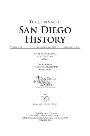 The Journal of San Diego History Vol 52