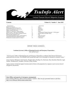 Tsuinfo Alert, Vol. 14, No. 3, June 2012