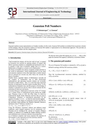 Gaussian Pell Numbers