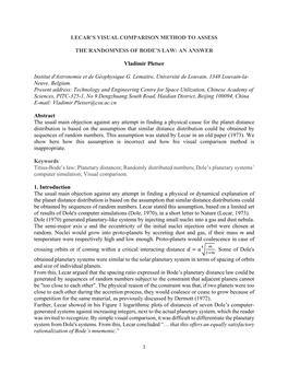 1 Lecar's Visual Comparison Method to Assess The