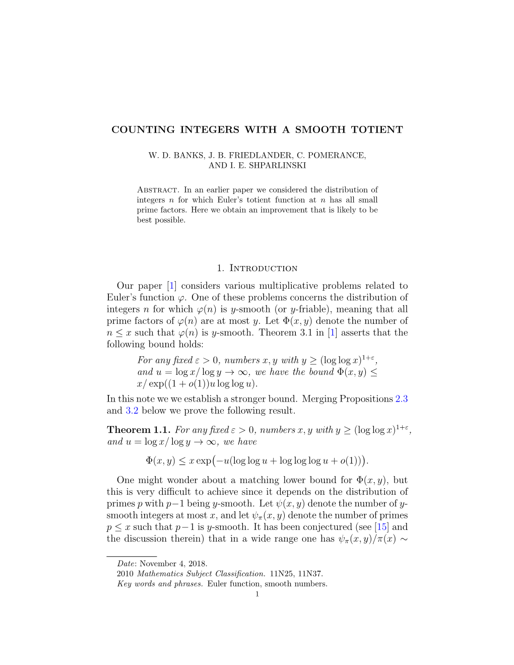 Counting Integers with a Smooth Totient