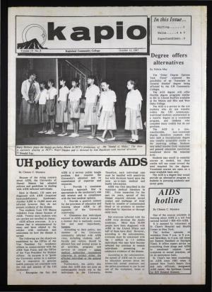 UB Policy Towards AIDS Total Required for · the Degree