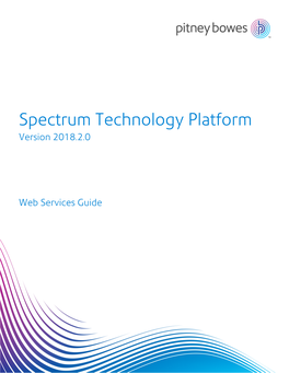 Spectrum Technology Platform Version 2018.2.0