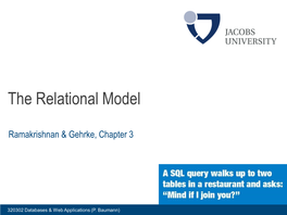 The Relational Model