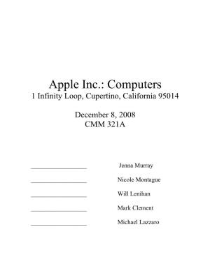 Computers 1 Infinity Loop, Cupertino, California 95014