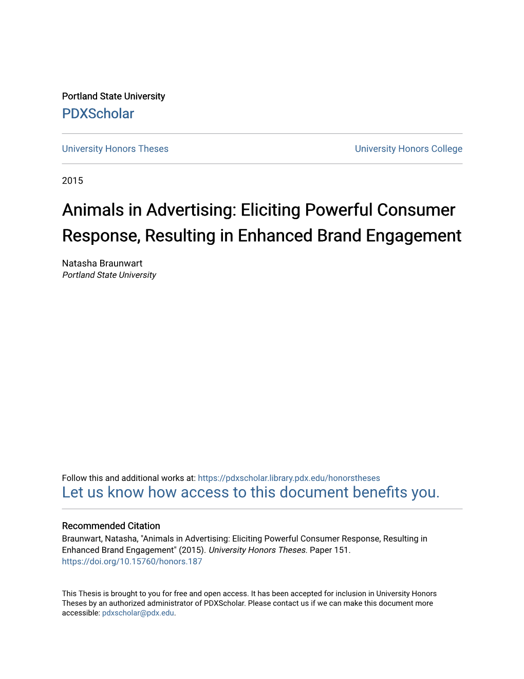 Animals in Advertising: Eliciting Powerful Consumer Response, Resulting in Enhanced Brand Engagement