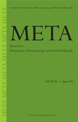 META META META META META META MET Her Researc Center Forher Meneutics, H in Meneutics, Phenomenology “Al