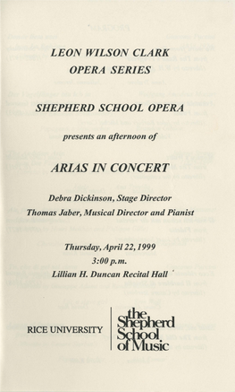 Arias in Concert