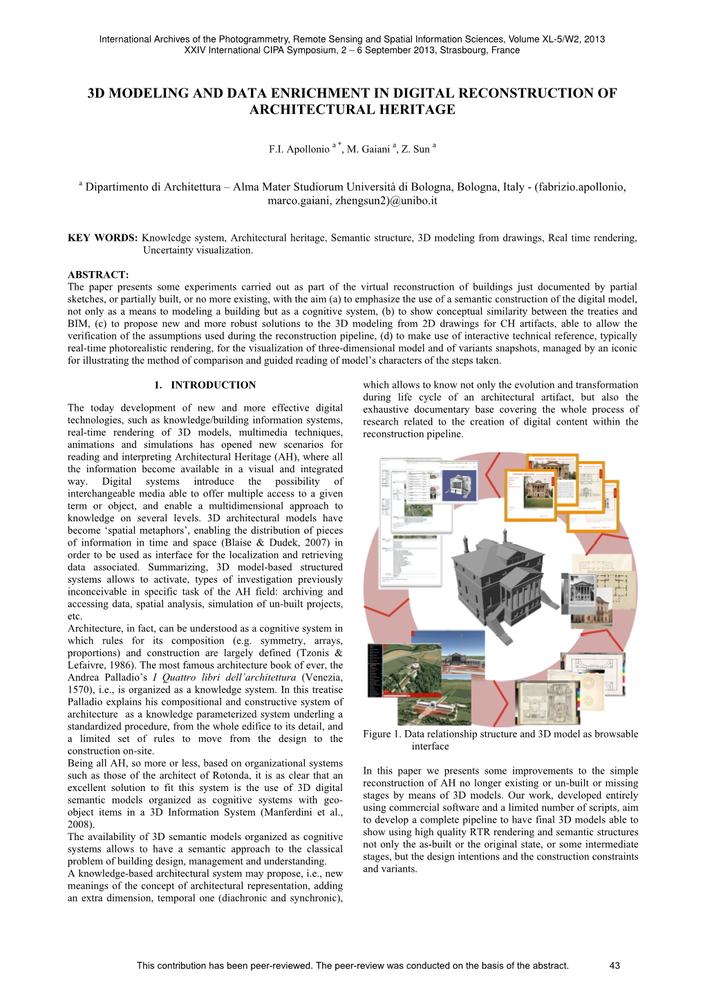 3D Modeling and Data Enrichment in Digital Reconstruction of Architectural Heritage