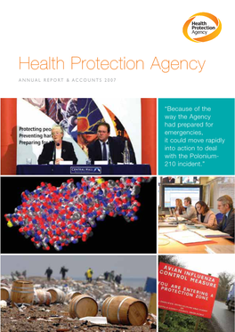Health Protection Agency Annual Report & Accounts HC