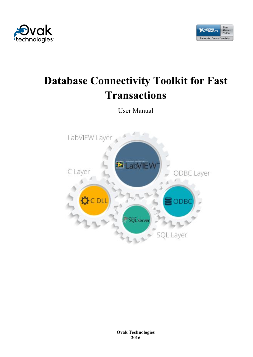 Database Connectivity Toolkit for Fast Transactions User Manual