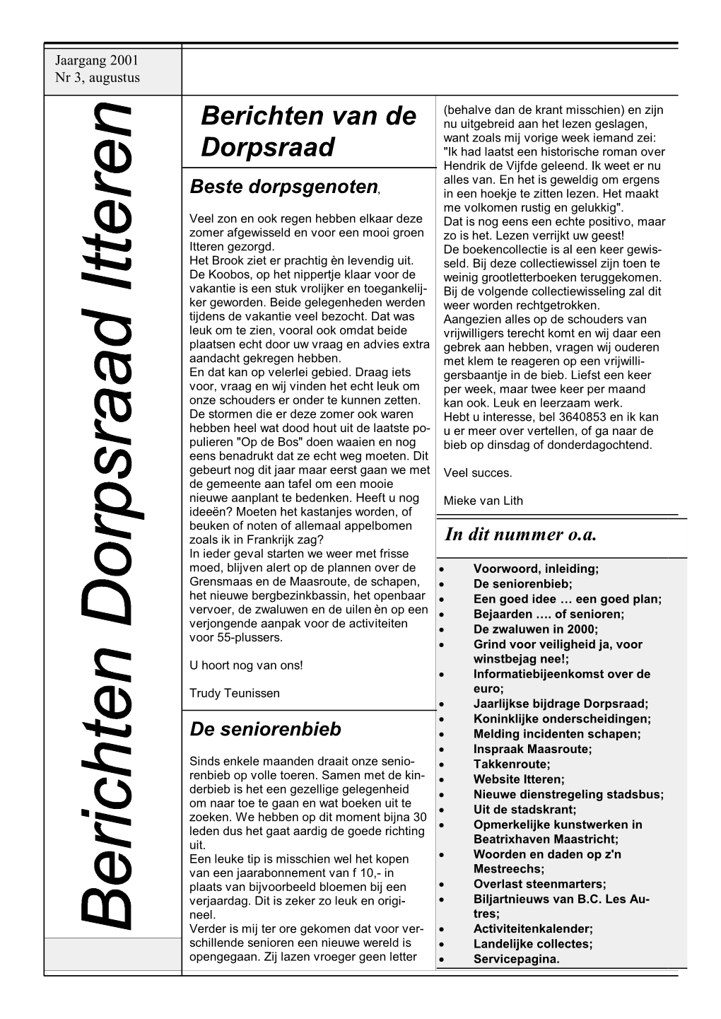 Berichten Van De Dorpsraad