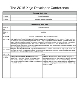 XDC Agenda Final Feb 2015 Copy