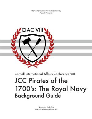JCC Pirates of the 1700'S: the Royal Navy Background Guide