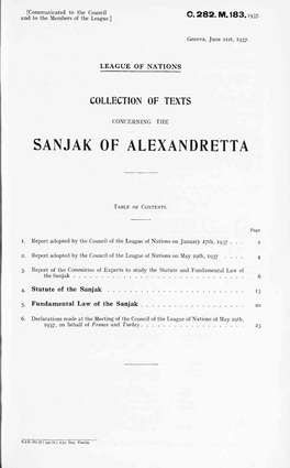 Sanjak of Alexandretta