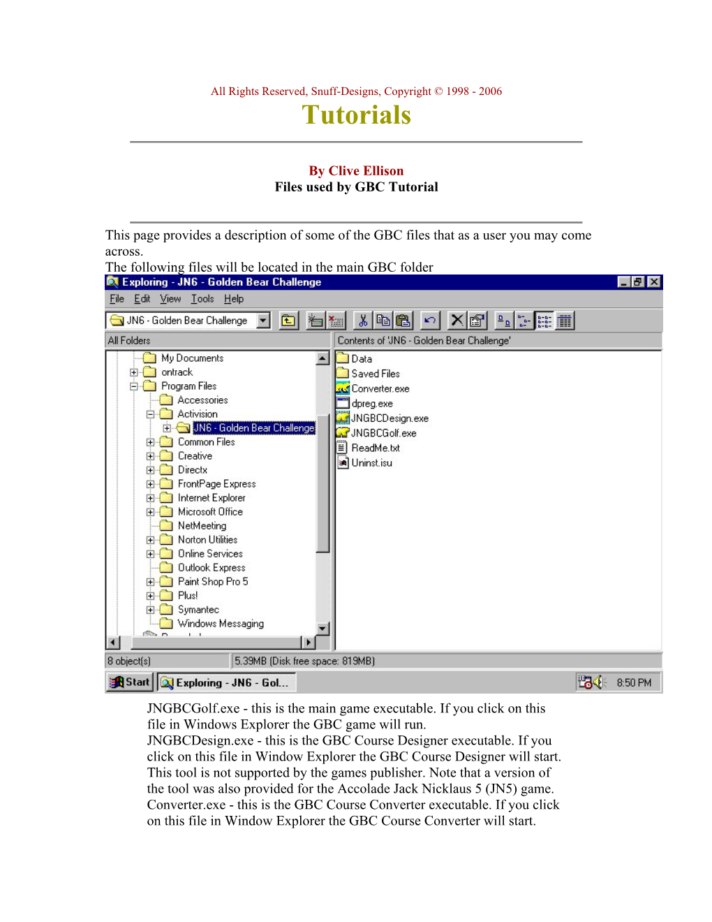 GBD Tutorials Clive Ellison GBC Files.Pdf