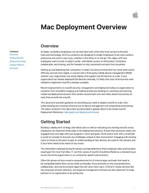 Mac Deployment Overview