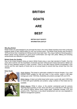 British Goats Are Best