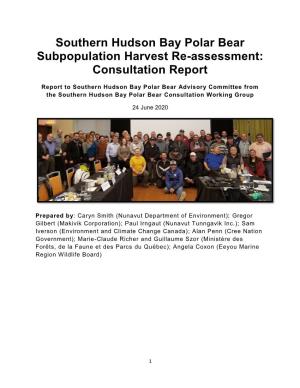TAB2C GN DOE Consultation Report Overall Southern Hudson Bay Polar