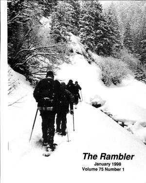 The Rambler January 1998 Volume 75 Number 1 Managing Editors to the WMC Office