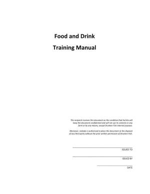 Food and Drink Training Manual