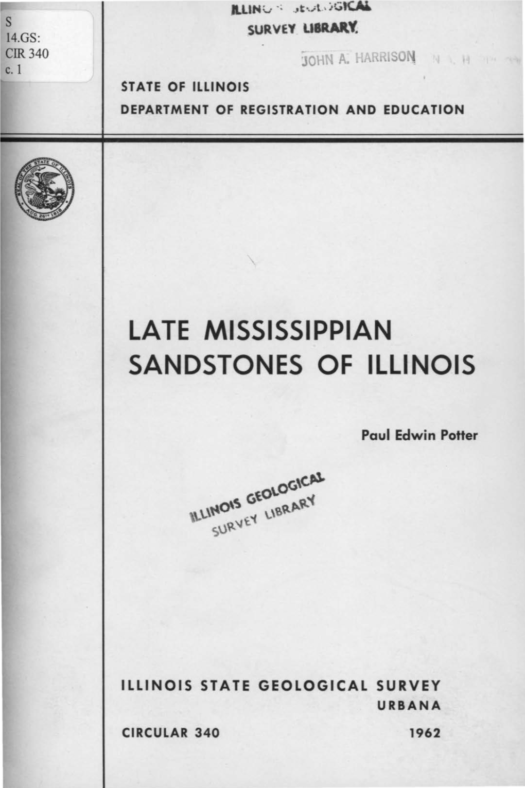 Publications of the Illinois State Geological Survey