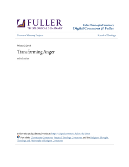 Transforming Anger Mike Lueken