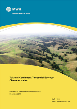 Tukituki Catchment Terrestrial Ecology Characterisation