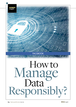 FACEBOOK How to Manage Data Responsibly?