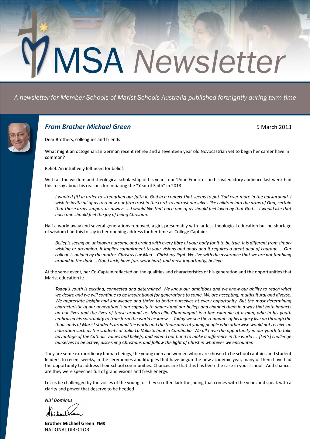 MSA Newsletter