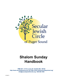Shalom Sunday Handbook