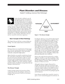 Plant Disorders and Diseases Natalie P