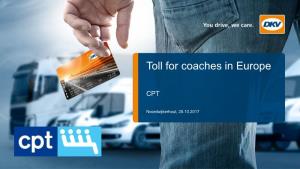 Toll for Coaches in Europe