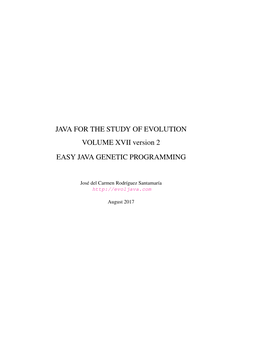 Java Genetic Programming