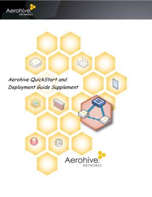 Aerohive Quickstart and Deployment Guide Supplement
