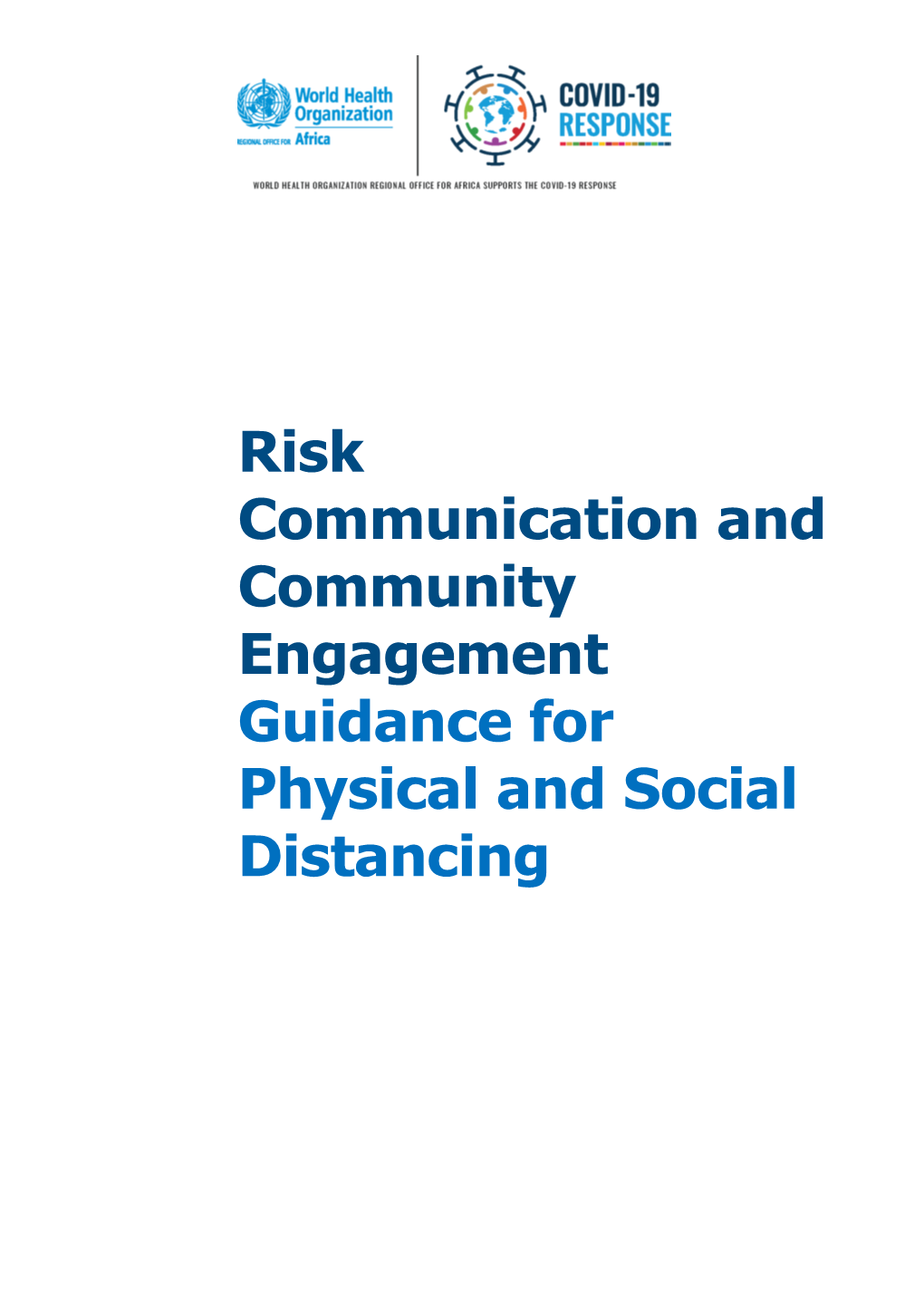 Guidance for Physical and Social Distancing