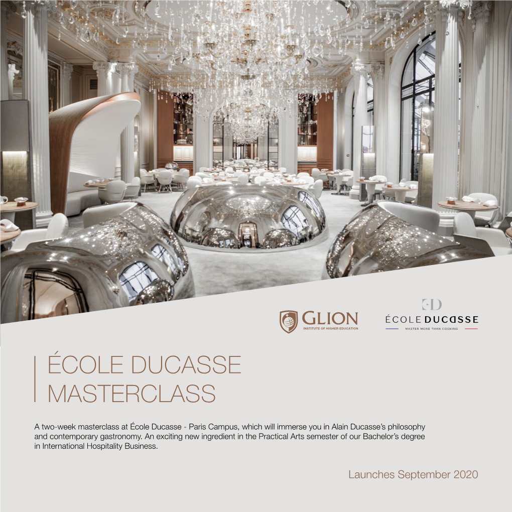 École Ducasse Masterclass