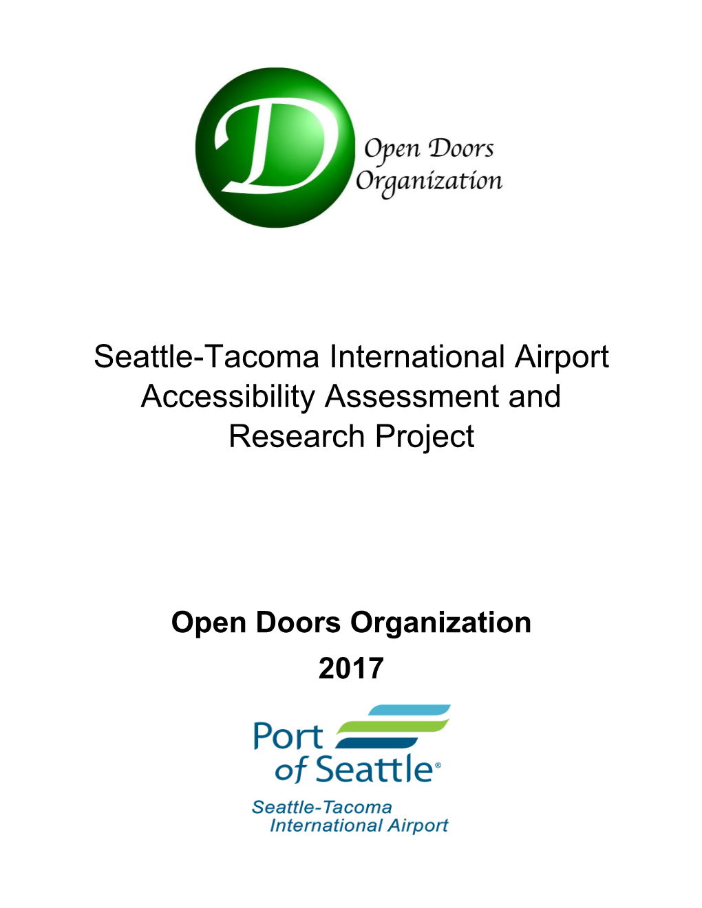 Seattle-Tacoma International Airport Accessibility Assessment and Research Project