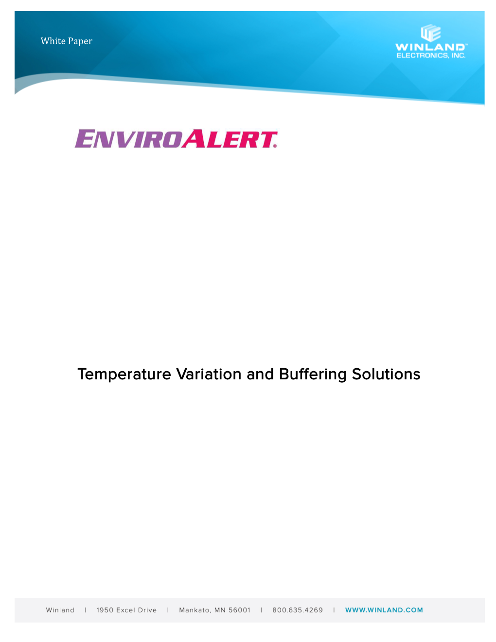 Temperature Variation and Buffering Solutions