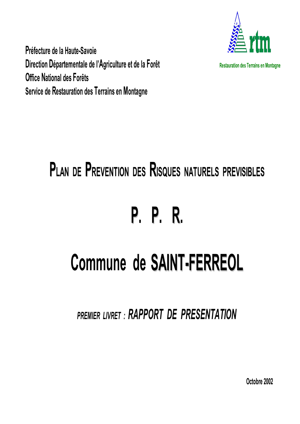 PP. PP. RR. Commune De SAINT