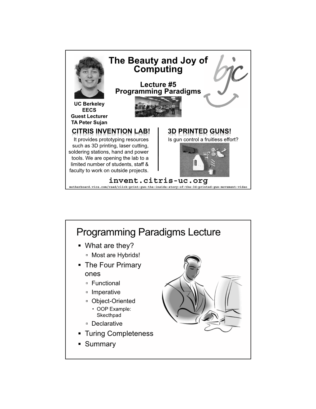 Programming Paradigms Lecture