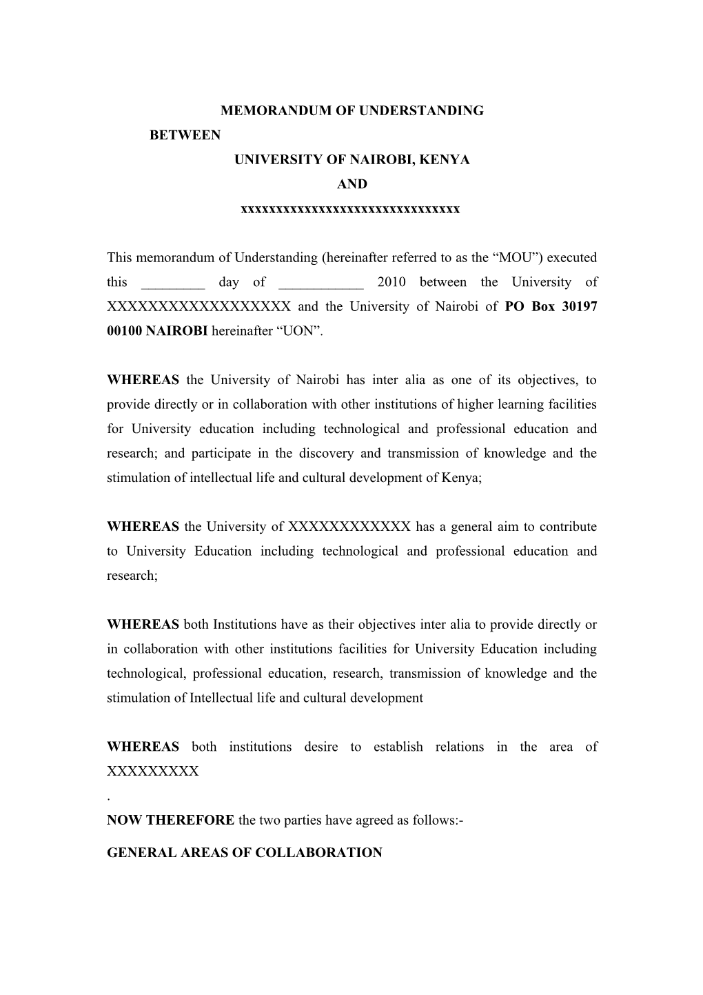 Memorandum of Understanding s28