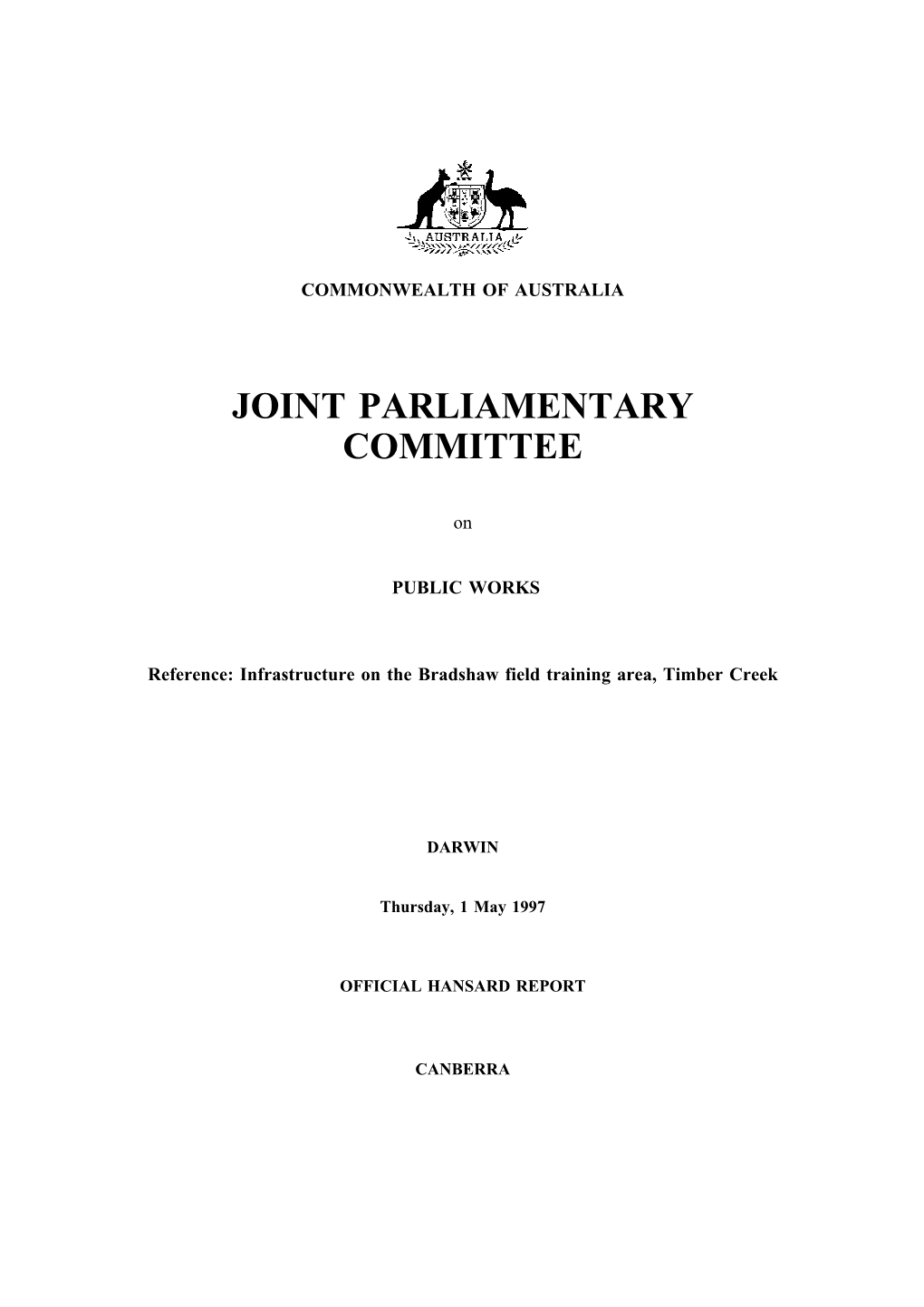 Joint Parliamentary Committee