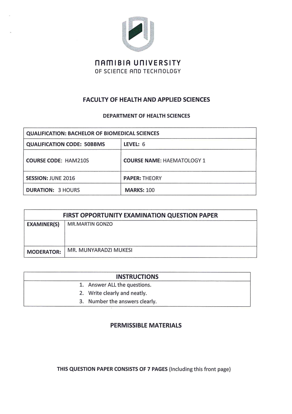 Namib La University of Science and Technology