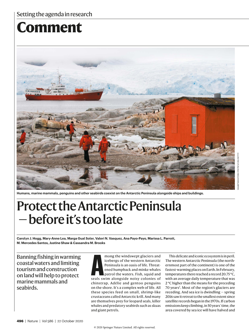 Antarctic Peninsula Alongside Ships and Buildings