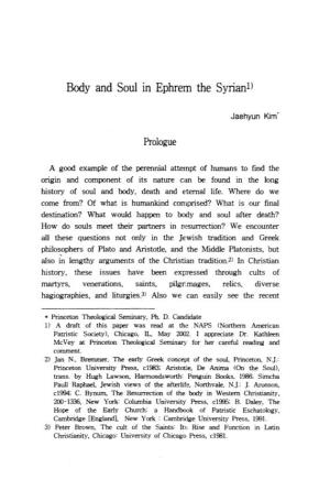 Body and Soul M Ephrem the Syriand