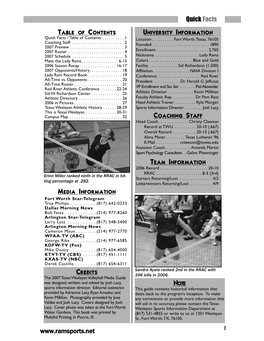 2007 VB Media Guide.Qxd