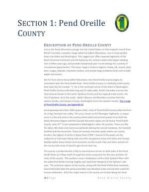 SECTION 1: Pend Oreille COUNTY