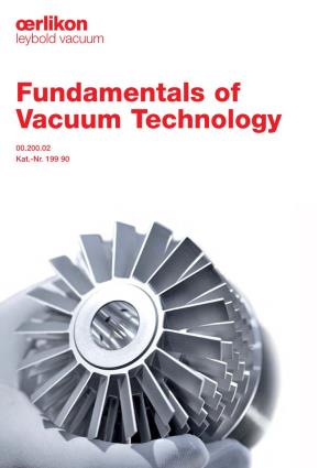 Fundamentals of Vacuum Technology (Leybold)
