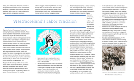 Westmoreland's Labor Tradition